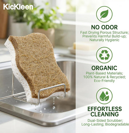 9 Pack Biodegradable Natural Dish Kitchen Sponges