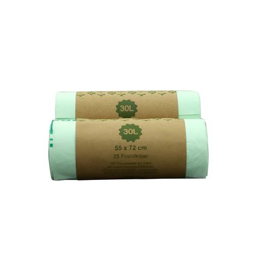 Biodegradable Cornstarch Waste Bags  – 50-Pack Eco-Friendly Pet & Garbage Bags 6L - 10L