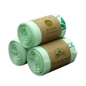 Biodegradable Cornstarch Waste Bags  – 50-Pack Eco-Friendly Pet & Garbage Bags 6L - 10L