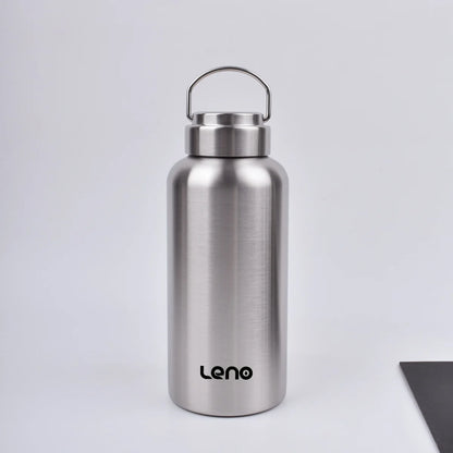 1Pc Large Capacity Stainless Steel Sport Water Bottle Single-Layer Rugged Water Cup Metal Bottle Drinkware Camping Sports Gym