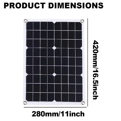 1000W Portable Solar Panel Kit for Home Gardening & Camping – 2×500W Panels with 100A Charge Controller & USB