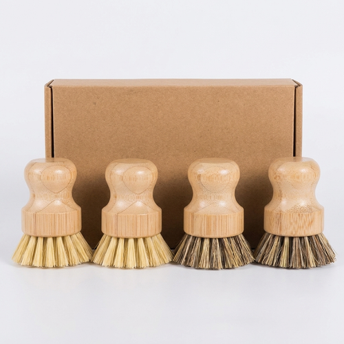 Eco-Friendly Wooden Dish Brushes – Coconut & Sisal Fiber Scrub Brush for Dishes & Pans
